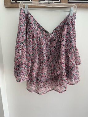 Boden Pink Floral Mini Skirt